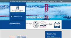 Desktop Screenshot of freedmanlawfirm.com